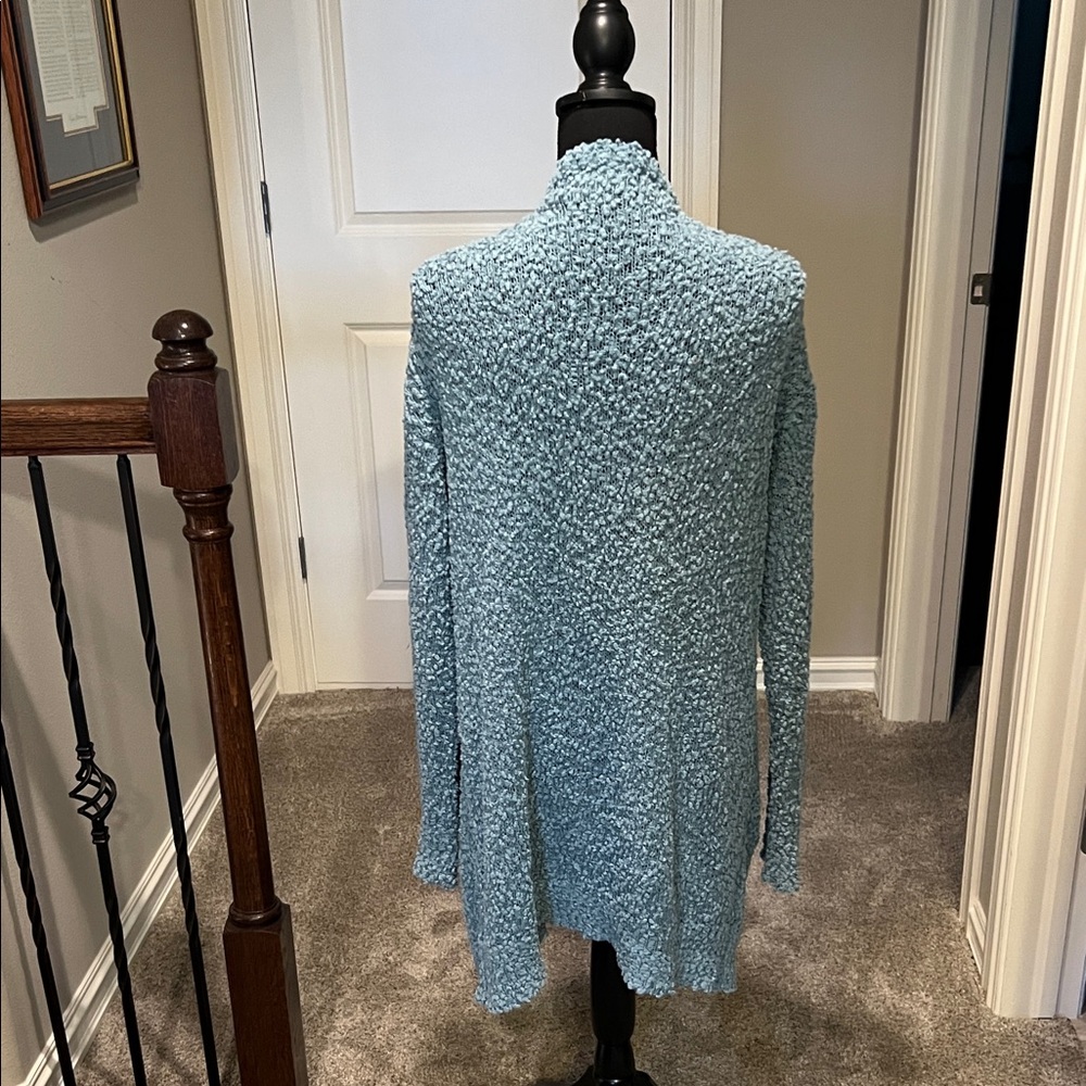Listicle Light Blue Textured Cardigan - Picture 9 of 11